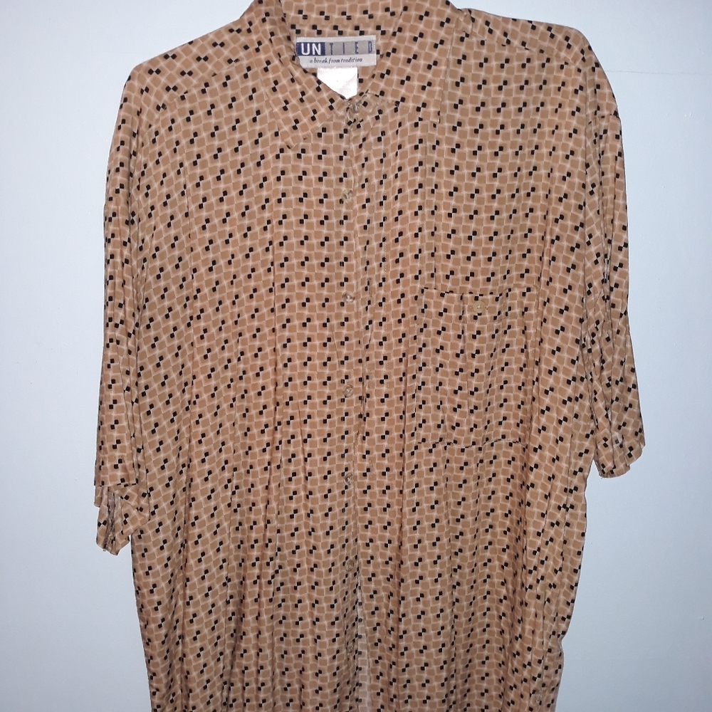 Men's casual button down shirt.